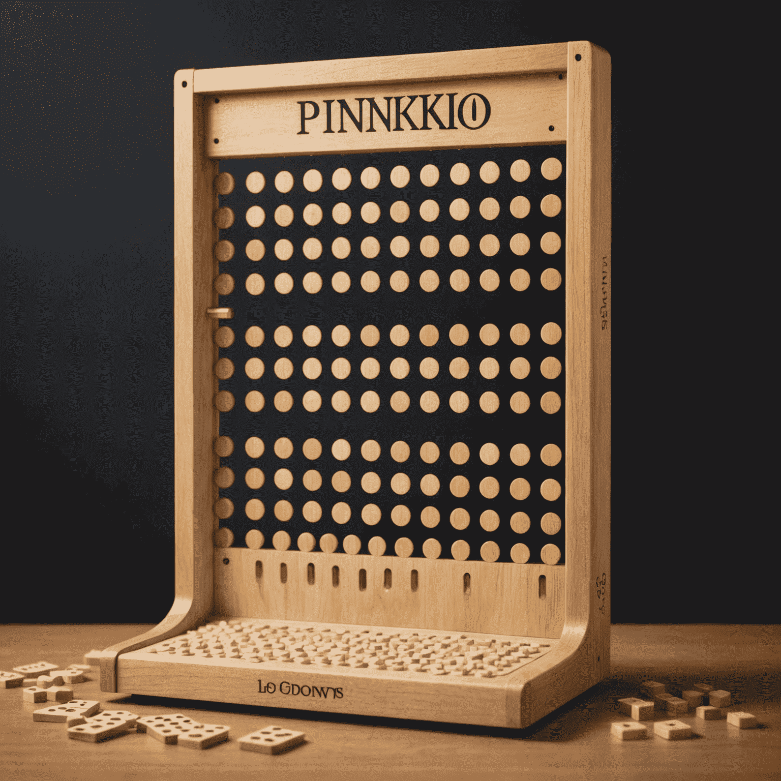 A pixelated Plinko board with a chip dropping through pegs, demonstrating the basic concept of the game for beginners